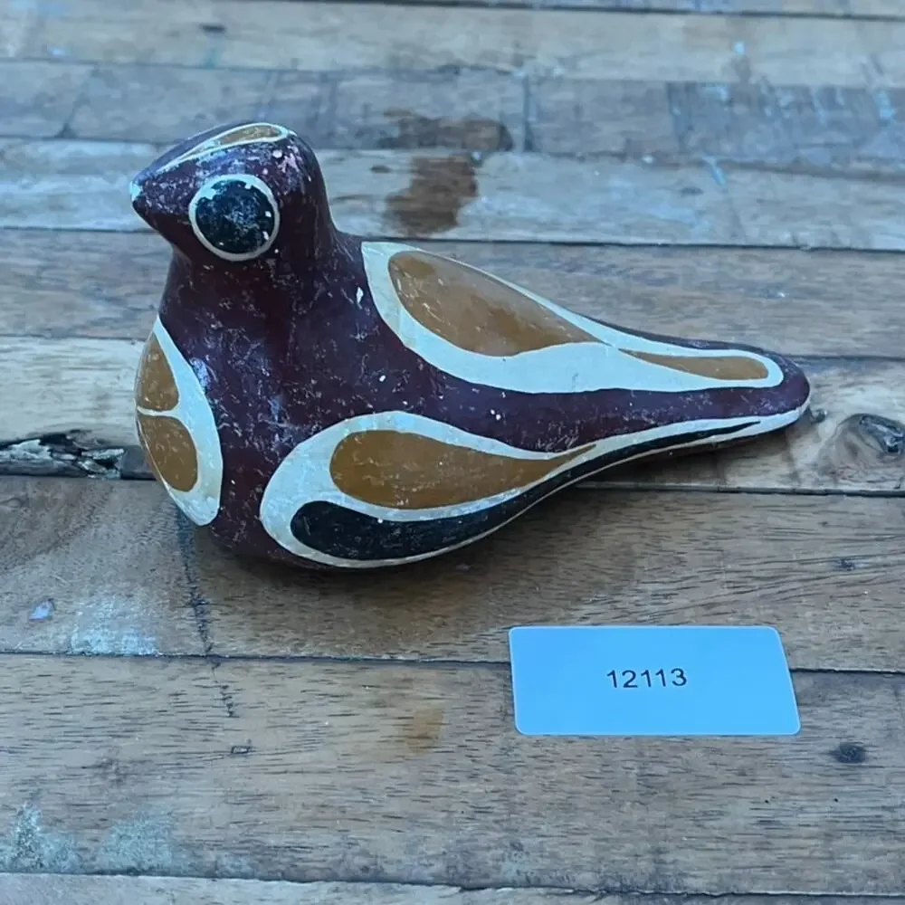 Tonala Mexican Pottery Folk Art Bird Figure 6